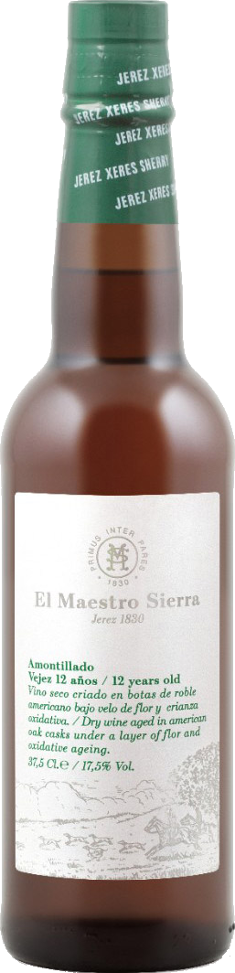 El Maestro Sierra Amontillado Superior 12 years - Halbflasche Jerez-Xérès-Sherry DO